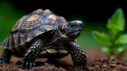 Obraz premium turtle on a rock