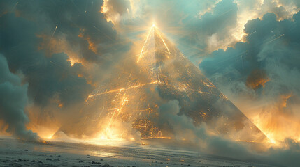 
tri&acirc;ngulo neon cosmos galaxias 