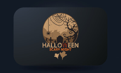 Halloween Scary Night T-shirt Design