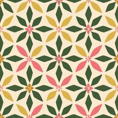 a tile design in black, white, and orange By Generated AI