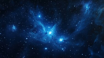 A stunning cosmic scene showcasing stars and nebulae in deep space.