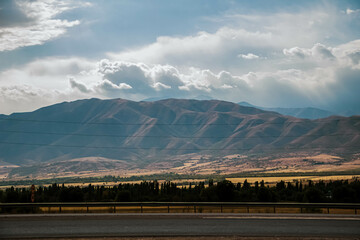 view of the mountains