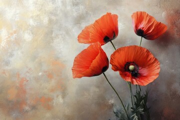 Red Poppy Arrangement