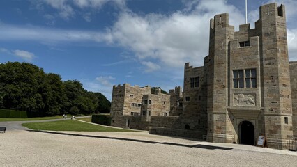 Castle with Blue Cloudy Skies