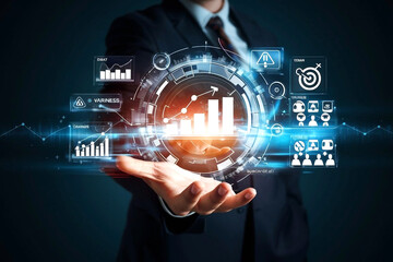 Business Analytics and Data Visualization Digital Interface for Strategic Growth