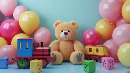 variety of toy-shaped balloon designs