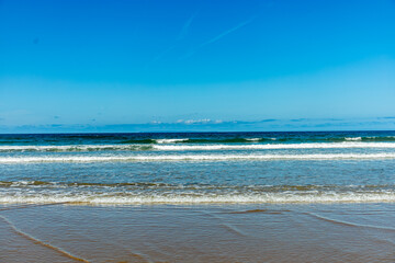 Ein fantastischer Sonnenuntergang an der Küste von North Devon bei Woolacombe - Vereinigtes Königreich
