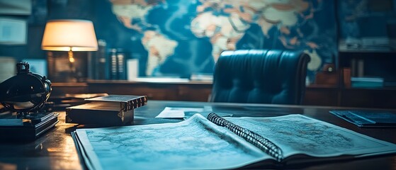 Dramatic scene of a political intrigue driven by counterintelligence during the Cold War era captured in documentary style photography  The image evokes a sense of high stakes strategy