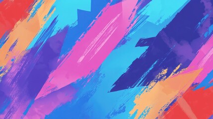 Dynamic Abstract Background with Sharp Arrows and Brush Strokes for Vibrant Movement