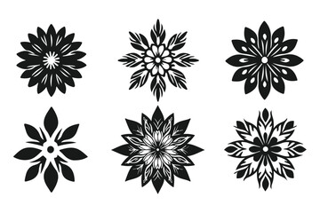 Simple flower mandala vector art illustration