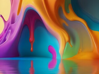 abstract colorful background with waves disco ball, blue disco ball Dynamic liquid background in gradient. Ai image light ball, background , 