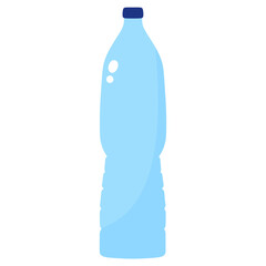Water bottle flat style
