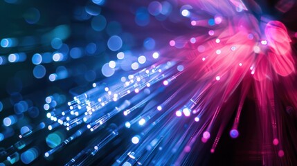 Abstract Fiber Optic Lights