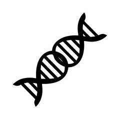 DNA and RNA Silhouette Icon, SVG, PNG Clipart on Transparent Background