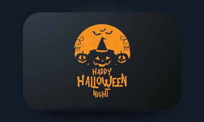 Happy Halloween Night Halloween T-shirt Design