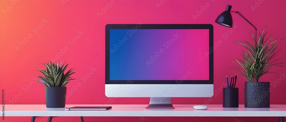 Poster minimalist modern website layout with parallax scrolling effect trendy web design features and immer