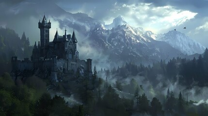 Fototapeta premium Echoes of the Forgotten Realm
