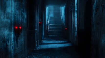 Fototapeta premium Halloween, Haunting, Witches, Ghosts, Haunted, Vampire, Cemetery, Pattern Background, Wallpaper, Cover and Screen for Smartphone, PC, Laptop, 9:16 and 16:9 Format