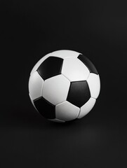 Naklejka premium Black Soccer Ball