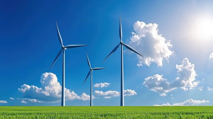 Fototapeta premium Bright Horizons: Harnessing Solar Power for a Sustainable Future