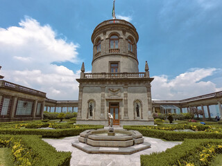 Castle Under a Clear Blue Sky in Mexico City