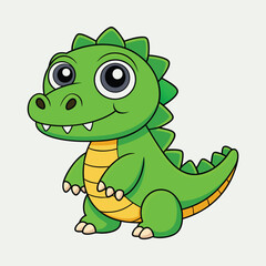 Crocodile cartoon vector illustration style design
