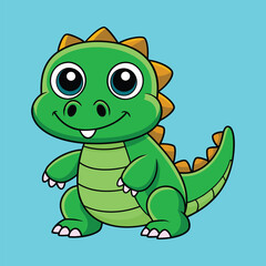 Crocodile cartoon vector illustration style design