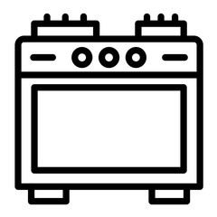 Stove vector icon style