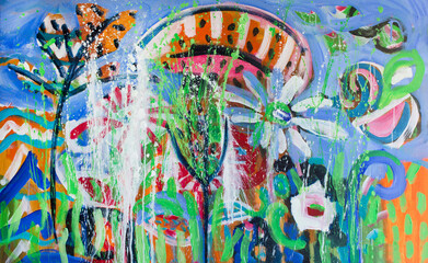 Obraz premium Painting as a Background