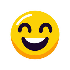 Fototapeta premium Smiley Face Emoji Vector Icon: High-Resolution, Versatile Icon for Digital and Graphic Design