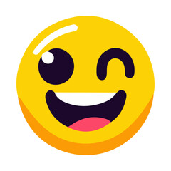 Fototapeta premium Smiley Face Emoji Vector Icon: High-Resolution, Versatile Icon for Digital and Graphic Design