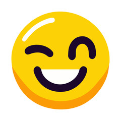 Obraz premium Smiley Face Emoji Vector Icon: High-Resolution, Versatile Icon for Digital and Graphic Design
