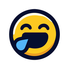 Fototapeta premium Smiley Face Emoji Vector Icon: High-Resolution, Versatile Icon for Digital and Graphic Design