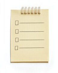 A detailed to-do list written on a sticky note with realistic shadows against a white background