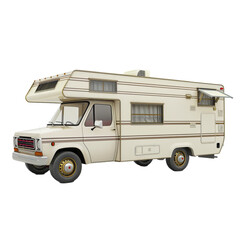 Camper Van Isolated on Transparent Background