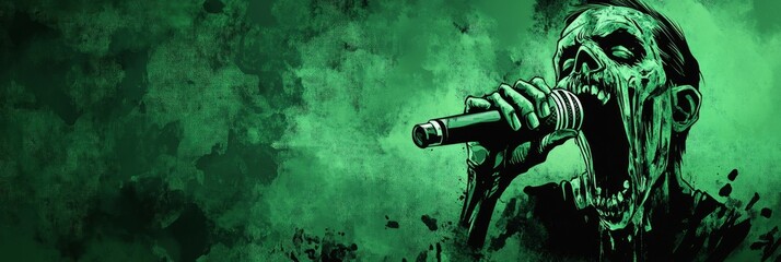 Join the Halloween karaoke party with spooky zombies at the haunted house venue on October 31