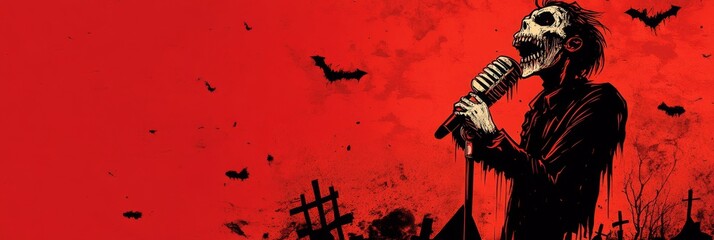 Join the spooky fun at the Halloween karaoke party with a zombie performer on October 31