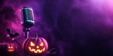 Join the Halloween karaoke night with spooky themes, neon lights, and gothic vibes in October