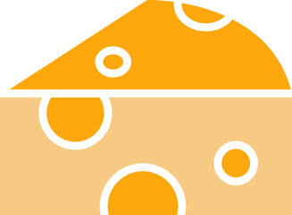 Cheese Icon Illustration
