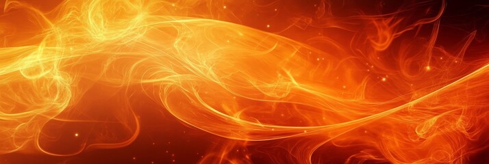 Flames dance and swirl, producing vivid orange and yellow hues against the dark backdrop, evoking warmth and energy