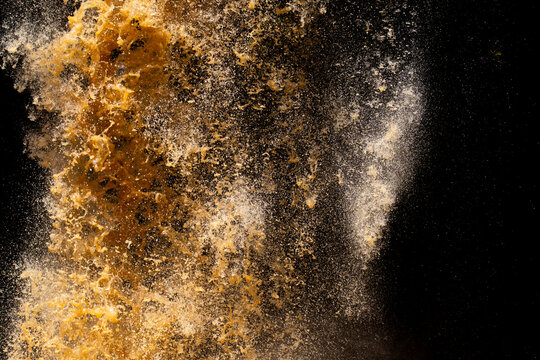 Dynamic water splash in Nakuru, Kenya captured in detail