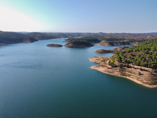 Fototapeta premium Santa Clara dam in alentejo Portugal