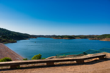 Santa Clara dam in alentejo Portugal