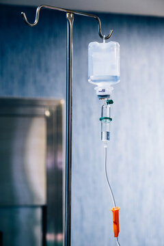 Intravenous drip in a modern hospital setting
