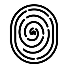 Biometrics vector icon style