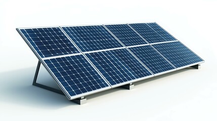 Solar panel 3d elements design professional advertising poster color background.  Solar panel pattern isolated stock photo on white background 