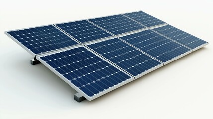 Solar panel 3d elements design professional advertising poster color background.  Solar panel pattern isolated stock photo on white background 