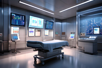 interior of a hospital corridor