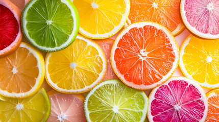 Obraz premium colorful sliced citrus