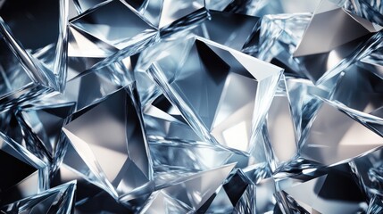 Abstract geometric pattern made from overlapping crystal shapes, creating a modern and stylish visual effect